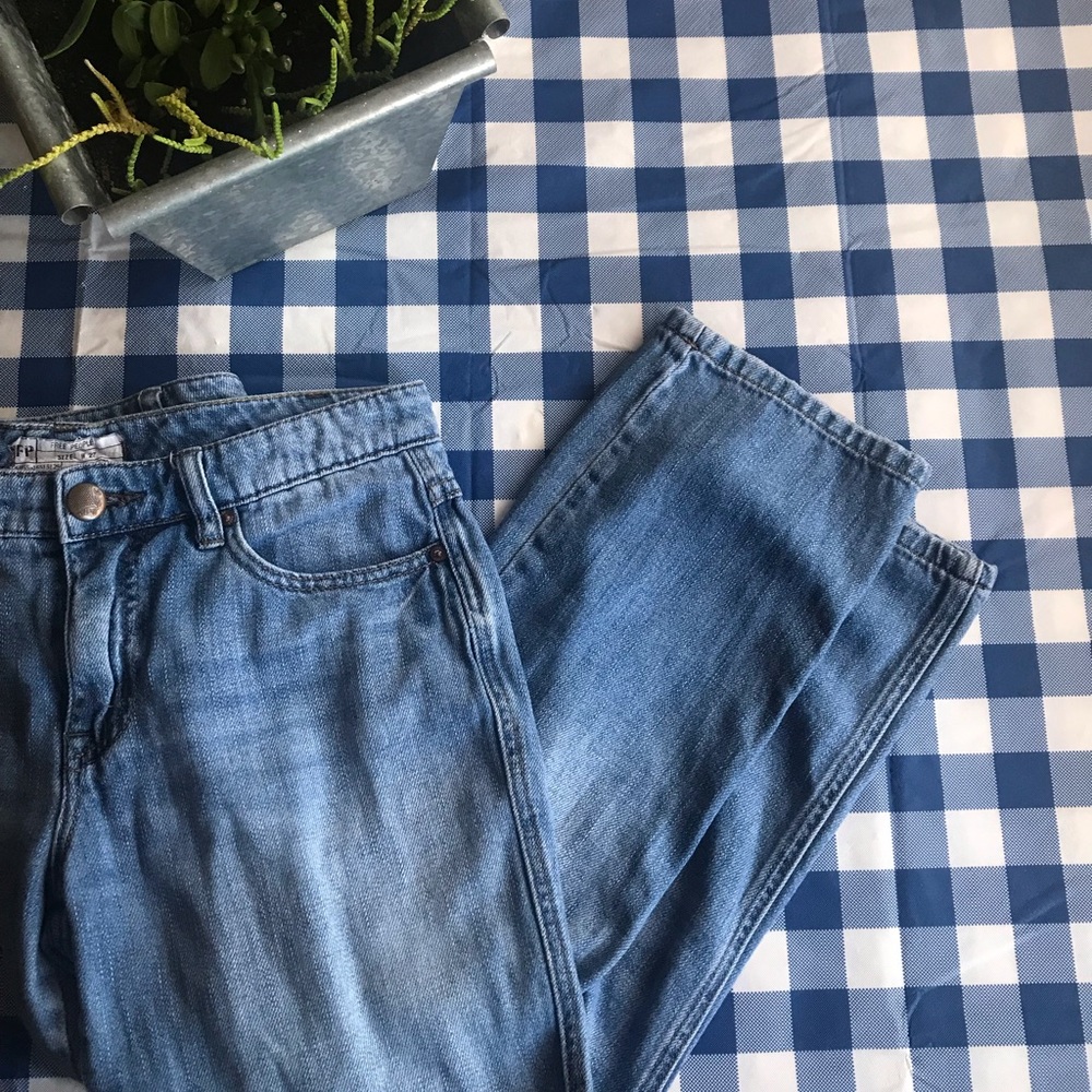 Free People Straight/ Mom Jean